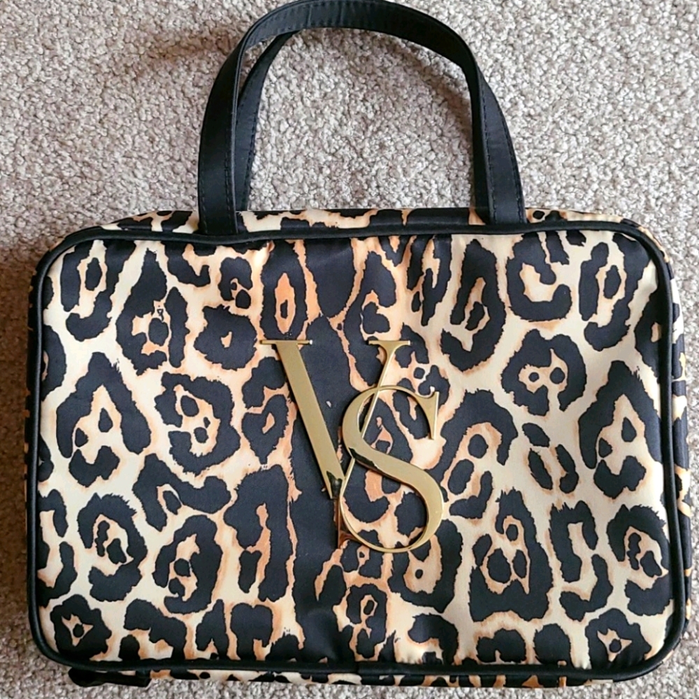 Victoria's Secret Leopard Print Makeup Travel Case